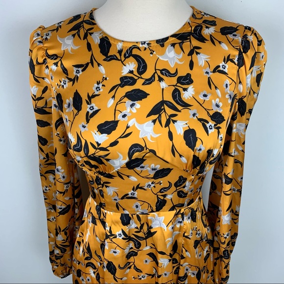 Tularosa Brixton Marigold Blossom Floral Dress XS - Picture 4 of 13